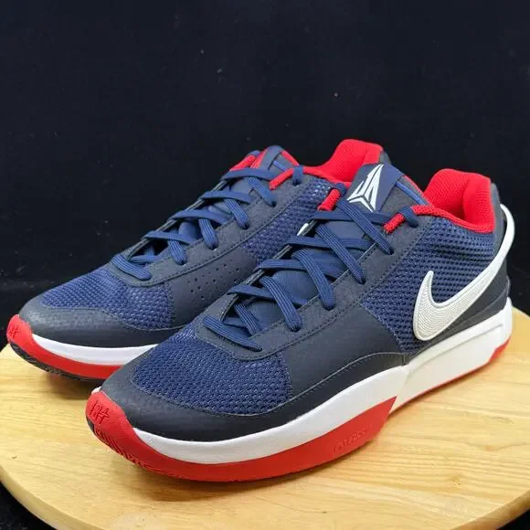Nike JA 1 Men's Size 12 USA Navy Blue Red White Basketball Shoes FQ4796 403